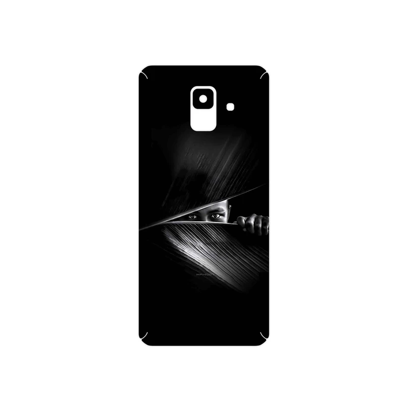 برچسب پوششی ماهوت مدل Black Portrait مناسب برای گوشی موبایل سامسونگ Galaxy A6 2018