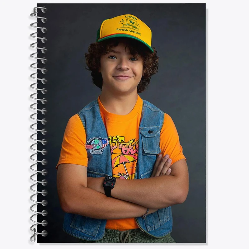 دفتر زبان 50 برگ خندالو مدل سه خط طرح داستین سریال استرنجر تینگز Stranger Things کد 19329