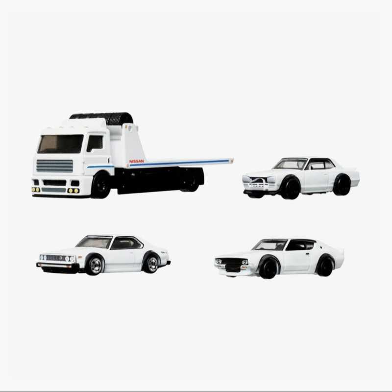 ماشین بازی هات ویلز مدل Nissan series premium بسته ۴ عددی