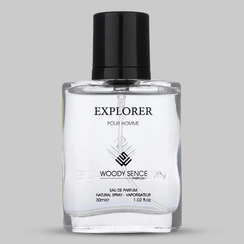 عطر جیبی مردانه وودی سنس مدل Explorer  حجم 30 میلی لیتر