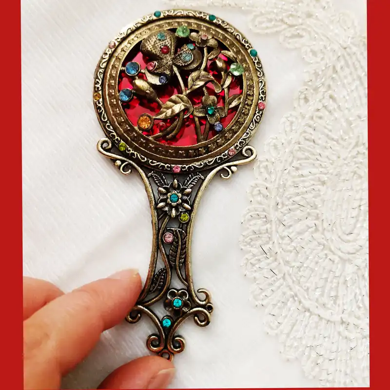 آینه آرایشی و برس مو کد 03