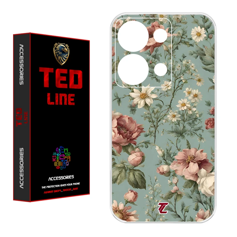 کاور تدلاین طرح گل کد 1152 مناسب برای گوشی موبایل شیائومی Redmi Note 13 Pro 4G / Poco M6 Pro