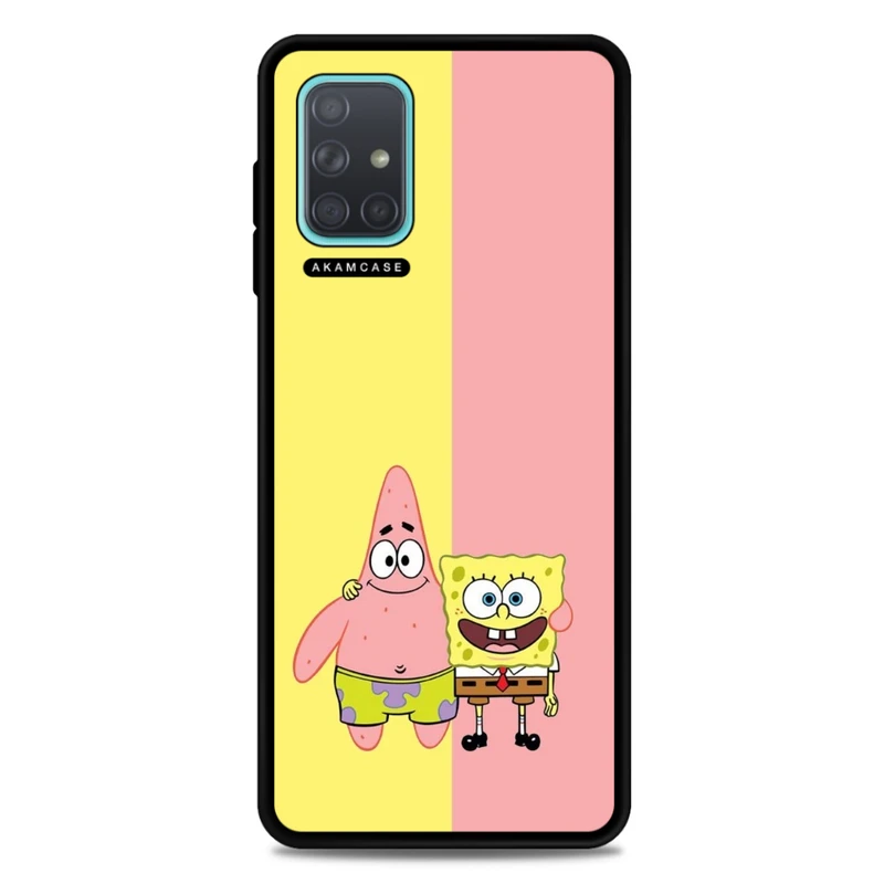 کاور آکام مدل AMC-WSGA71-SPONGE BOB6 مناسب برای گوشی موبایل سامسونگ Galaxy A71