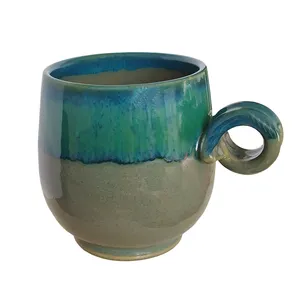 لیوان سفالی طرح کهکشان کد p2