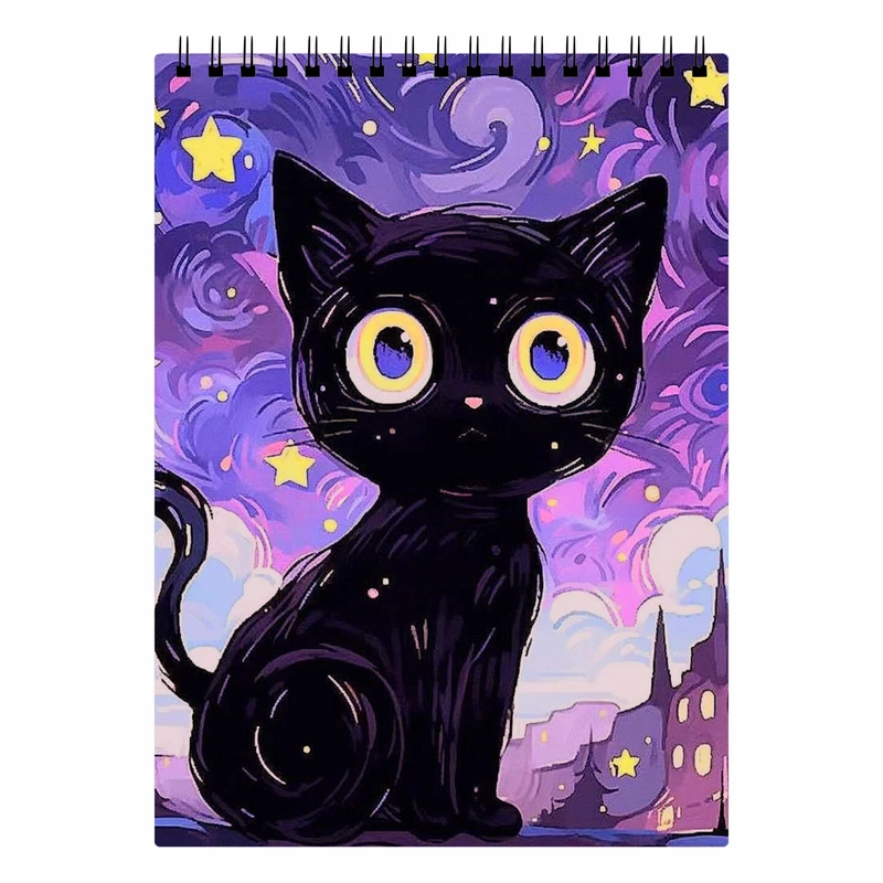 دفتر نقاشی 70 برگ لنکامر مدل گربه کد A5-341b