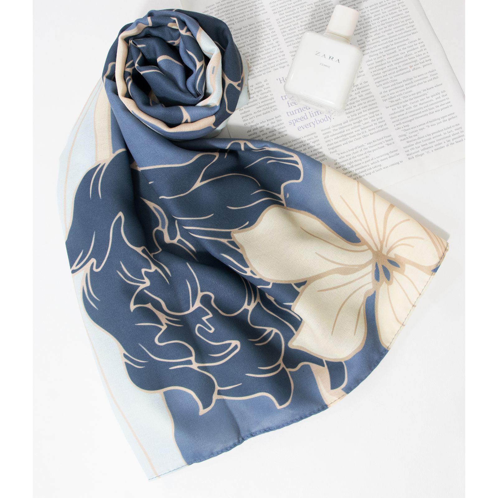 شال زنانه مدل نخی پاییزی طرح کلاسیک جدید کد ana-2107 -  - 5