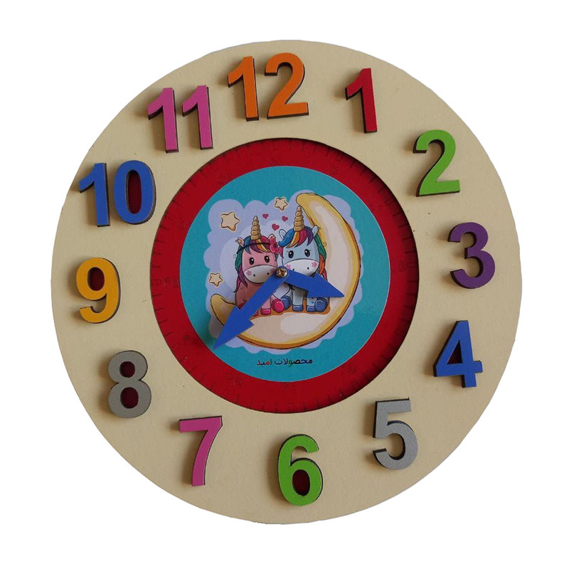 بازی آموزشی ساعت محصولات امید مدل اسب تکشاخ کد F016