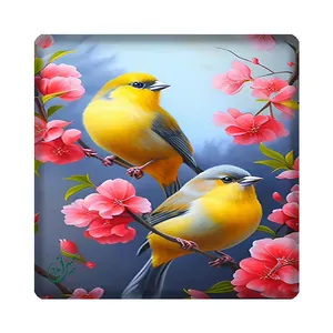 کاشی مبین ایده مدل گل و مرغ kh10 کد 1565