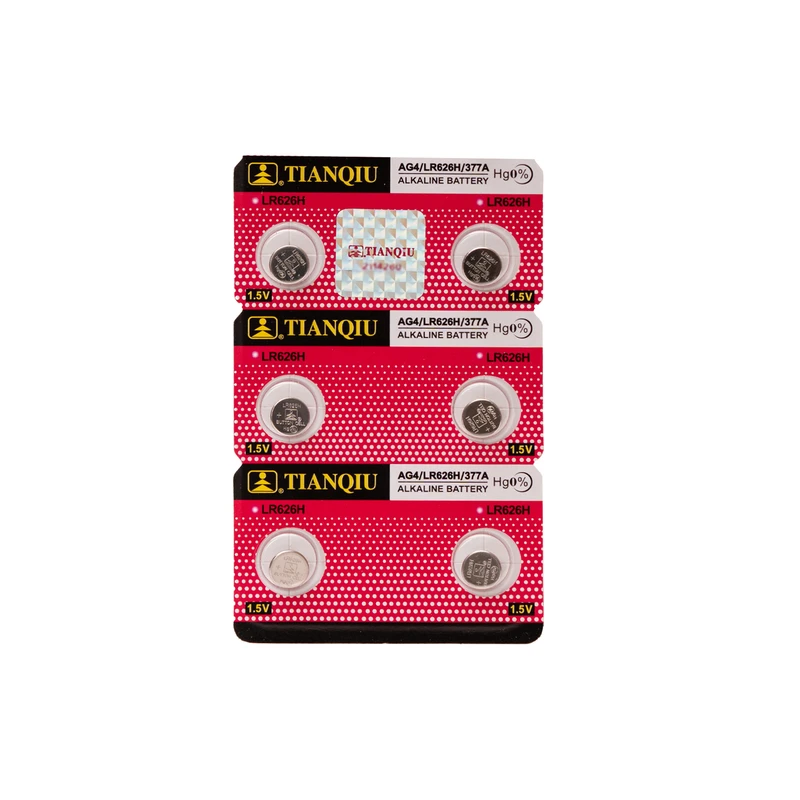 باتری ساعت تیانکیو مدل AG4 - LR 626 H Original بسته شش عددی