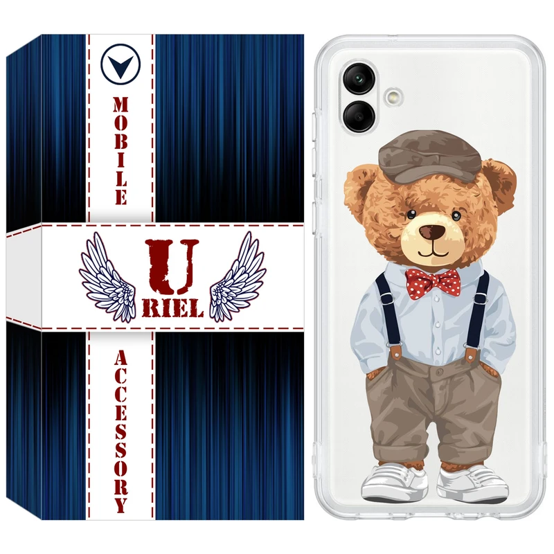 کاور یوریل مدل Clear کد 41 طرح تدی مناسب برای گوشی موبایل سامسونگ Galaxy A04e