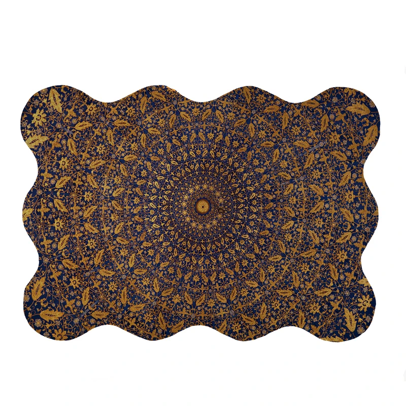 پادری مدل دالبر طرح کلاسیک کد 5666 سایز 80x110 سانتی متر