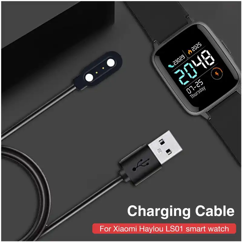 کابل شارژ مدل SWA-005 مناسب برای ساعت هوشمند شیائومی Haylou LS01