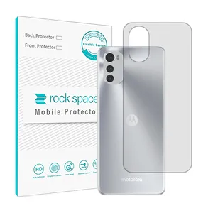 Transparent Rockspace HyGEL phone back protector suitable for Motorola Moto E32s mobile phone