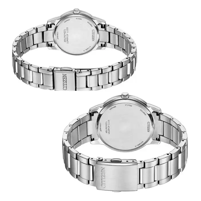 ست ساعت مچی عقربه ای زنانه و مردانه سیتی زن مدل BM6978-77A EW2318-73A