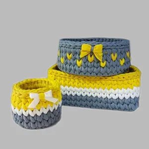 سبد قلاب بافی تریکو کد 4 مجموعه 3 عددی