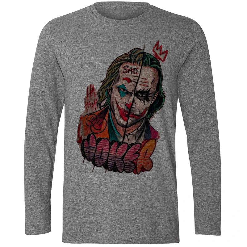 تی شرت آستین بلند مردانه مدل دلقک F450