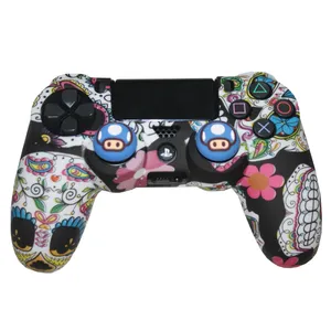 محافظ دسته پلی استیشن 4 مدل LBB flowers به همراه روکش آنالوگ