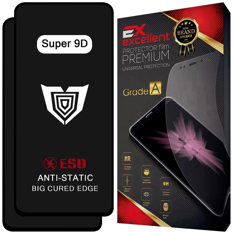 محافظ صفحه نمایش شیشه ای ایکس اکسلنت مدل XS9D مناسب برای گوشی موبایل شیائومی Redmi Note 13R Pro بسته دو عددی