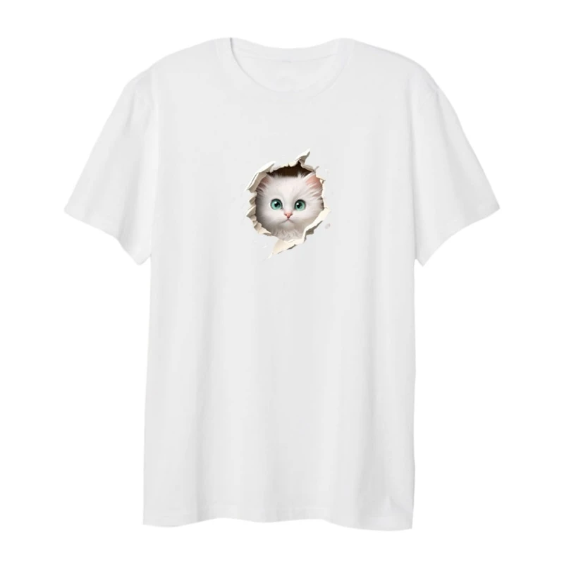 تی شرت لانگ زنانه مدل گربه کد 3