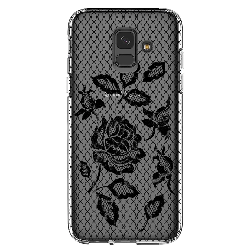 کاور مگافون طرح گل مدل C43-B مناسب برای گوشی موبایل سامسونگ Galaxy A6 2018 