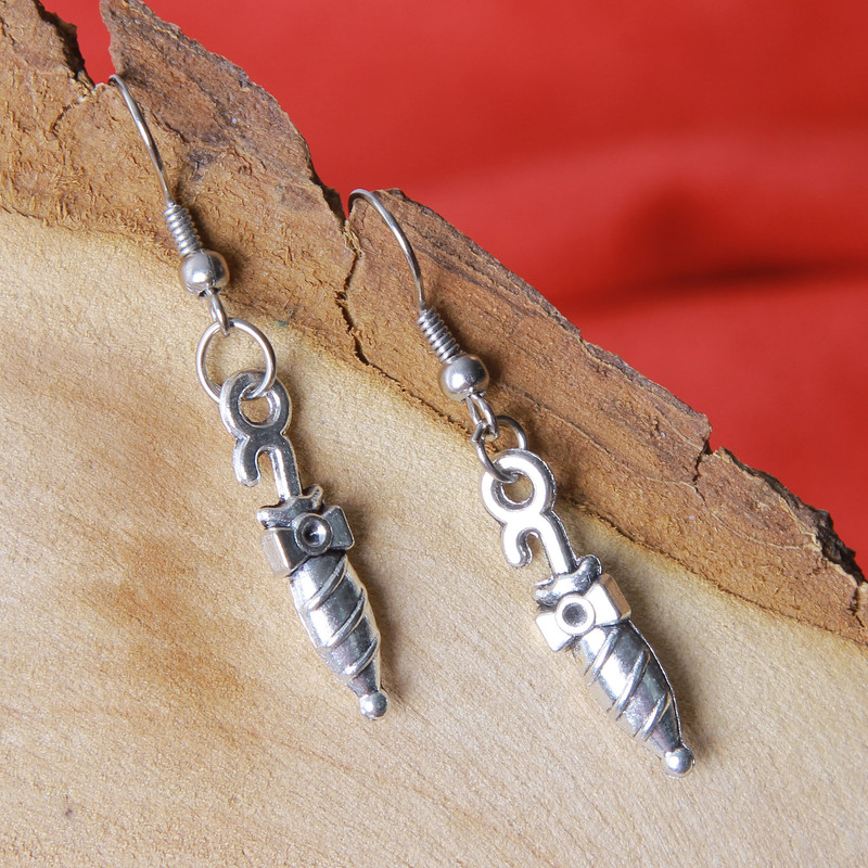 گوشواره دخترانه بازرگانی میلادی کد GZN_078