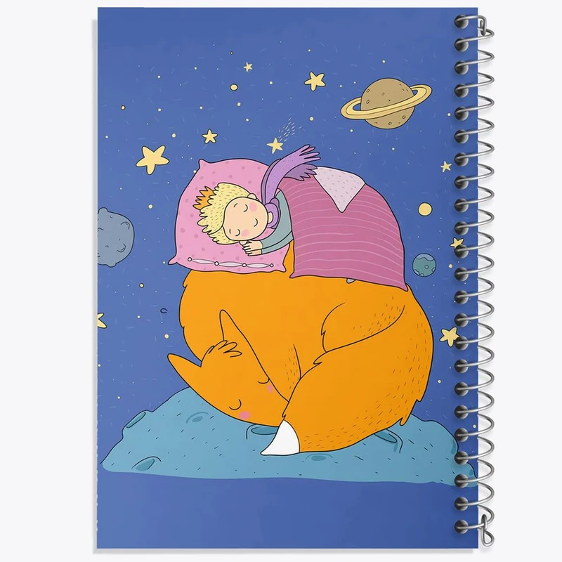 دفتر شطرنجی 50 برگ خندالو طرح شازده کوچولو کد 25793