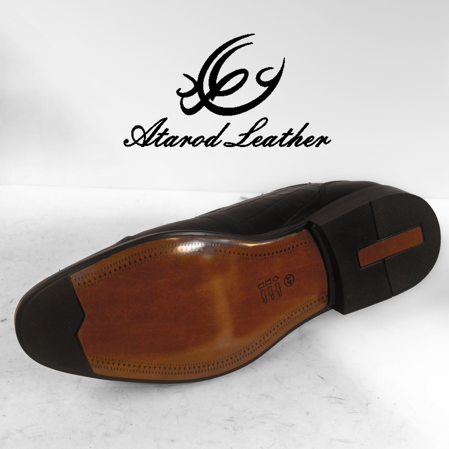 کفش مردانه چرم عطارد مدل چرم طبیعی کد SH33 -  - 7