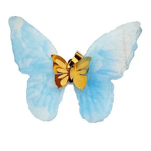 آویز گردنبند طلا 18 عیار زنانه مدل   پروانه کد 180