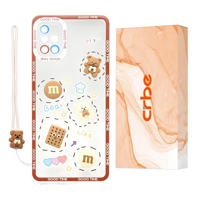 کاور کربی مدل Biscuit1 مناسب برای گوشی موبایل سامسونگ Galaxy A71 به همراه بند آویز