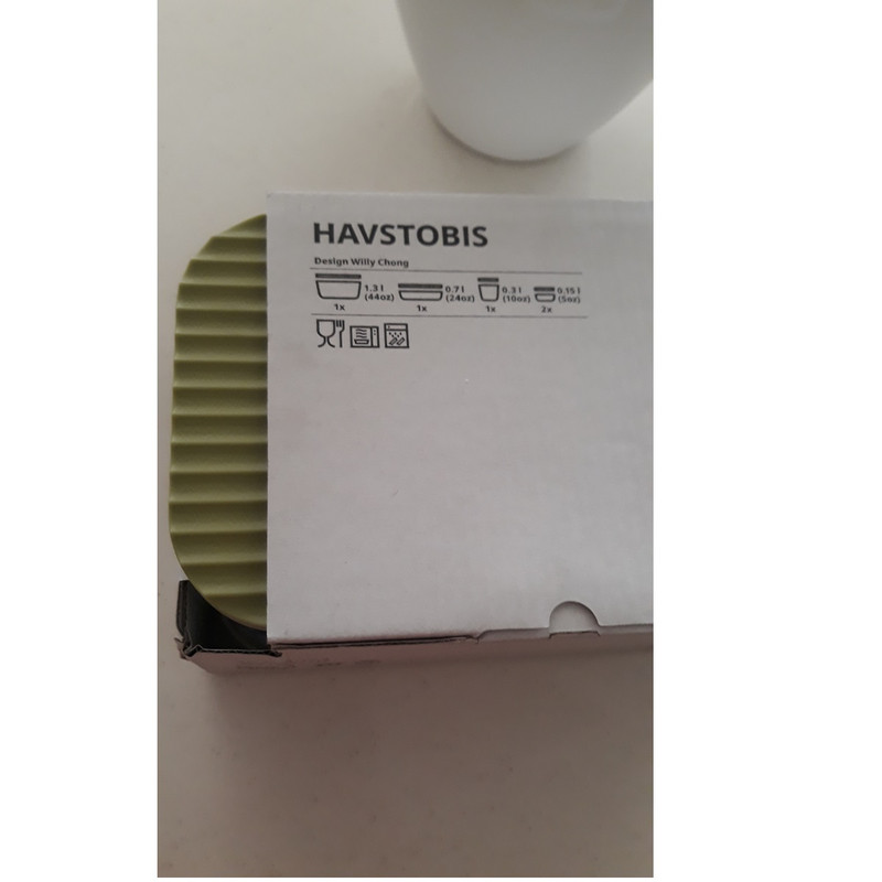 ظرف نگهدارنده ایکیا مدل HAVSTOBIS  بسته 5 عددی