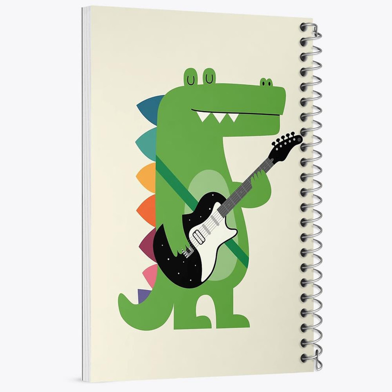 دفتر مشق 100 برگ خندالو طرح دایناسور کد 5068