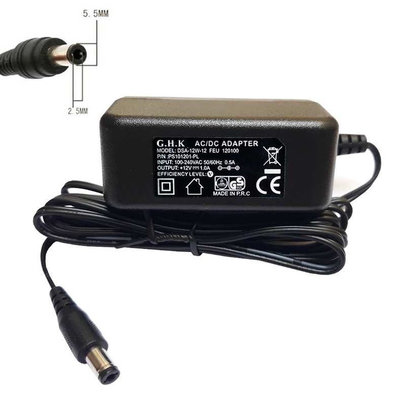 آداپتور 12 ولت 1 آمپر مدل GHK DSA-12W-12