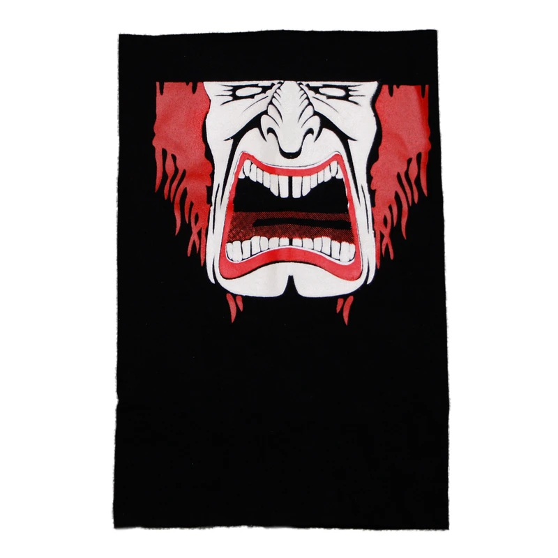 دستمال سر و گردن مدل اسکارف شبرنگ طرح دلقک کد 02