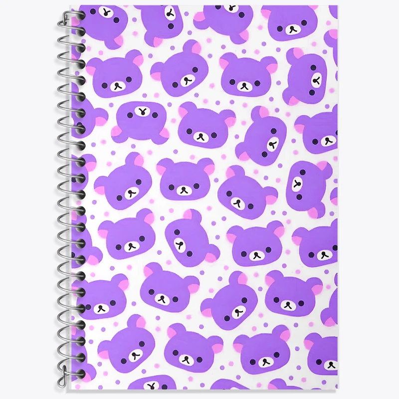 دفتر نت موسیقی 50 برگ خندالو طرح پترن خرس کیوت کد N5225