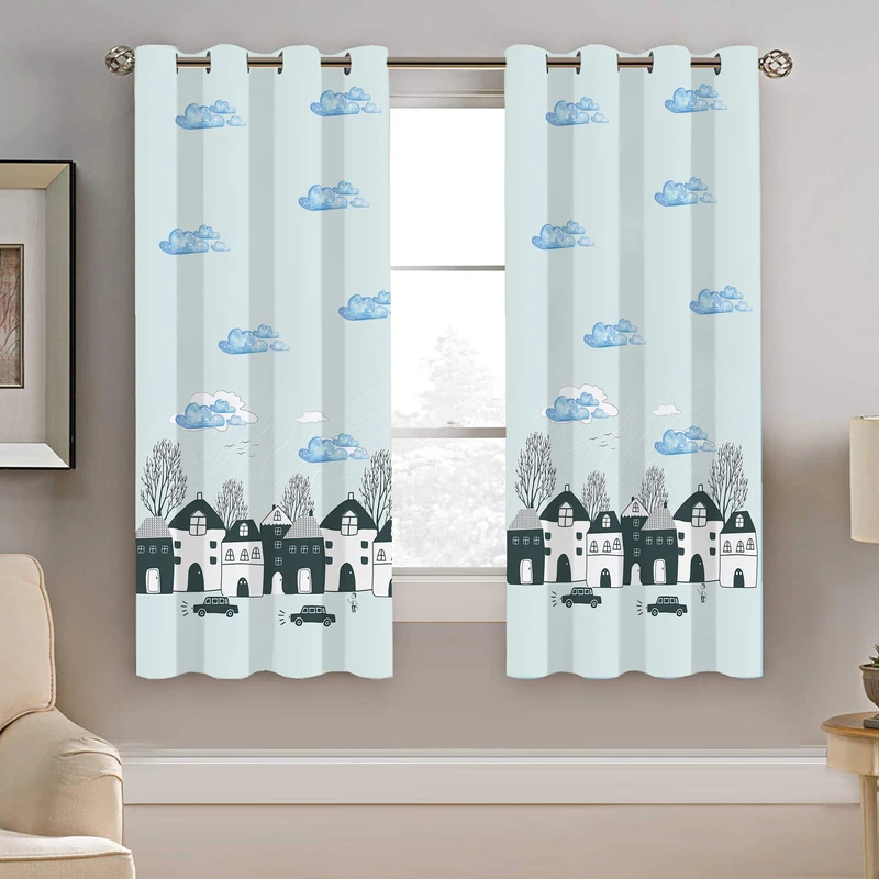 پرده نیروانا طرح روستا مدل مخمل کد 8169 سایز 140×200 سانتی متر