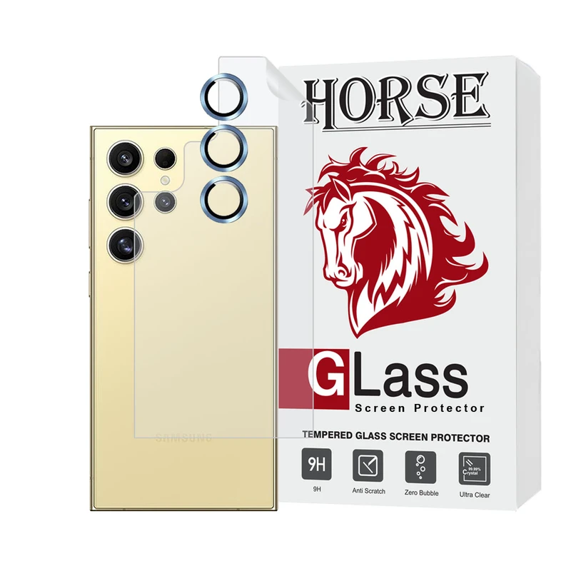 محافظ پشت گوشی هورس مدل MTBRINGH مناسب برای گوشی موبایل سامسونگ Galaxy S23 Ultra به همراه محافظ لنز