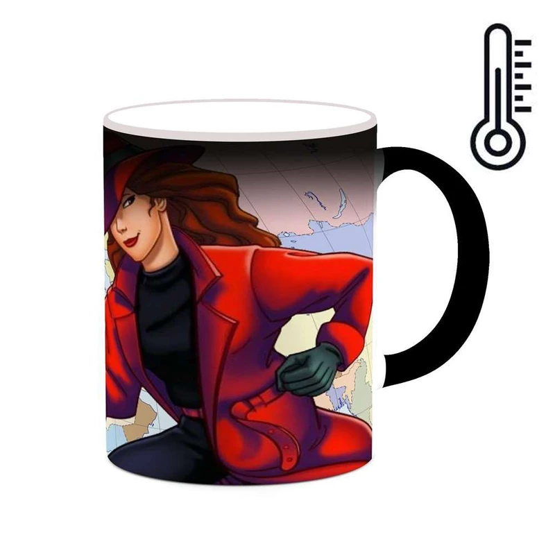 ماگ حرارتی کاکتی مدل کارتون Carmen Sandiego کد mgh22365