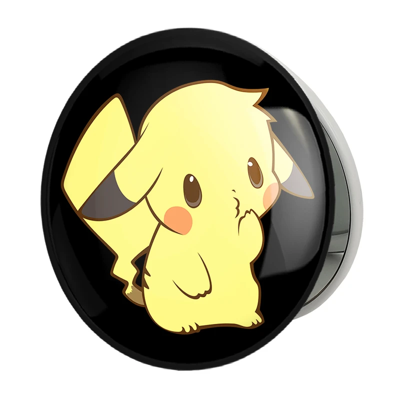 آینه جیبی خندالو طرح پیکاچو انیمه پوکمون مدل تاشو کد 17372 