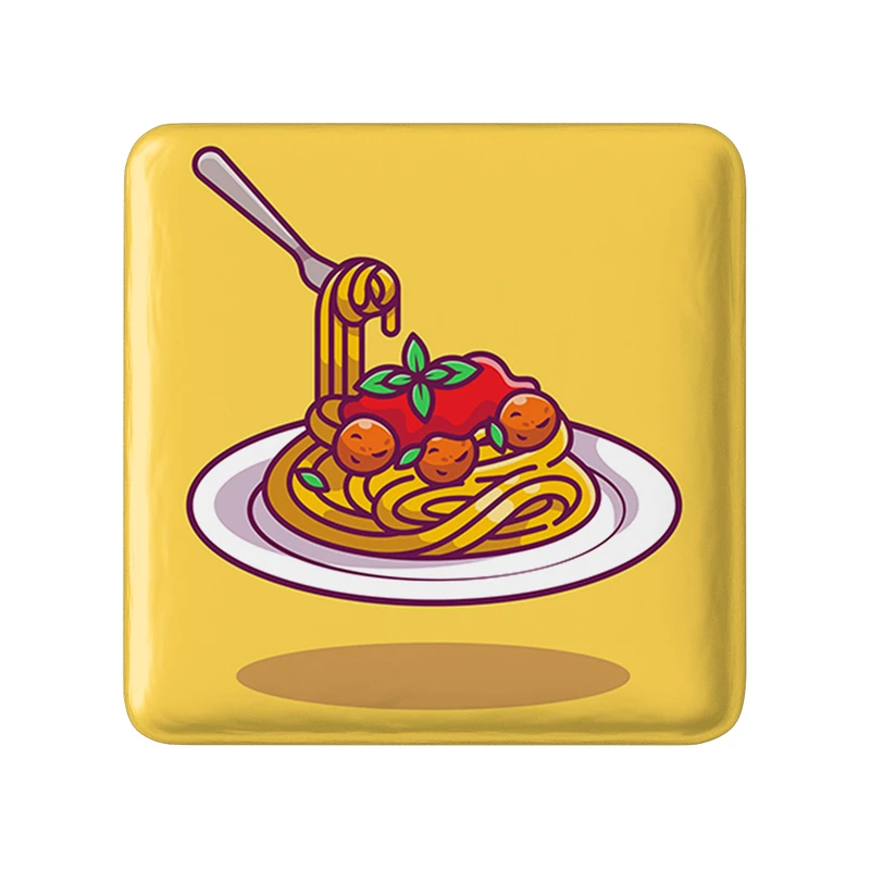 پیکسل خندالو طرح پاستا Pasta مدل مربعی کد 31073