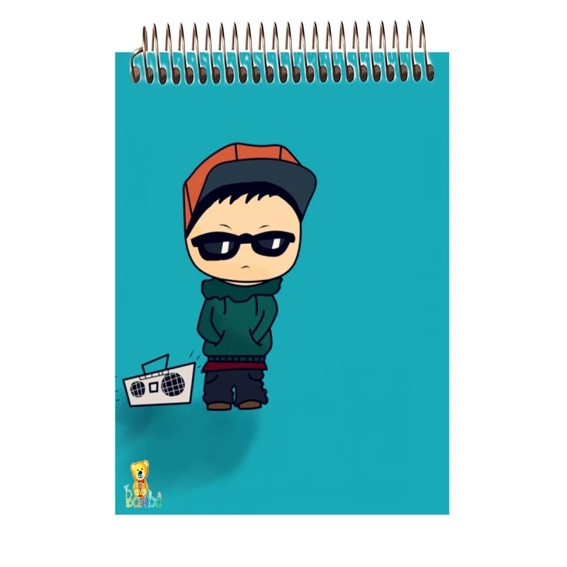 دفتر شطرنجی 100 برگ بانیبو مدل کارتونی کد 1200