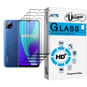 AFS Unique Glass MIX004 Screen Protector For Realme C15 Pack Of 4