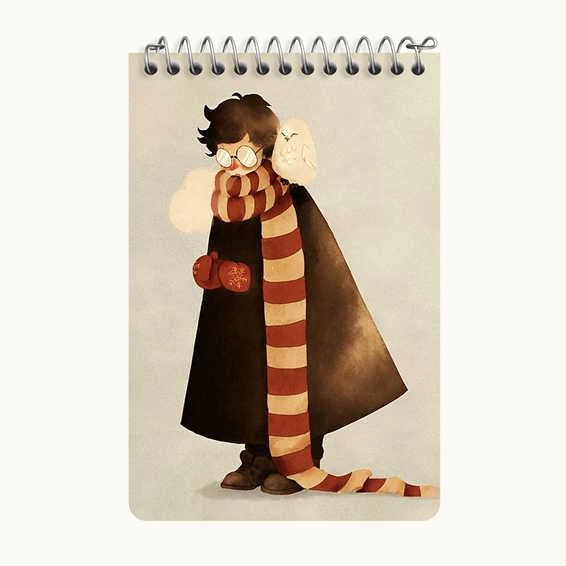 دفتر یادداشت 50 برگ خندالو طرح هری پاتر (Harry Potter) کد F8653