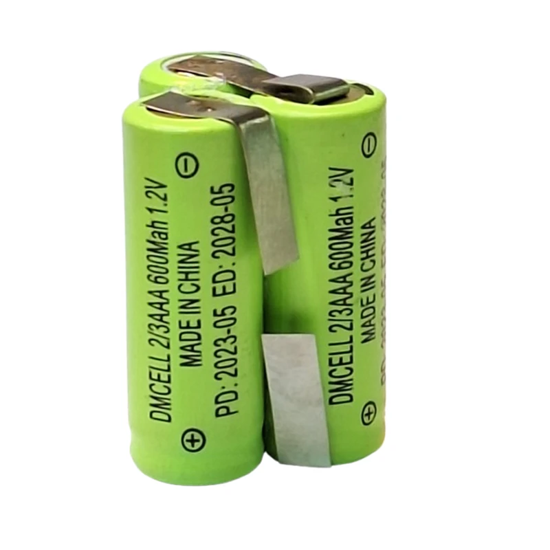 باتری نیکل کادمیوم قابل شارژ دی ام سل مدل DM-2/3AAA-3.6 ظرفیت 600 میلی‌ آمپر ساعت