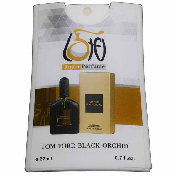 عطر جیبی مردانه لطفی سری روژان مدل بلک اورکید تام فورد حجم 22 میلی لیتر