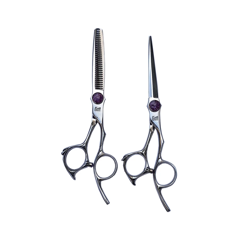 قیچی آرایشگاهی صیام مدل P-B60-9 به همراه قیچی پیتاژ