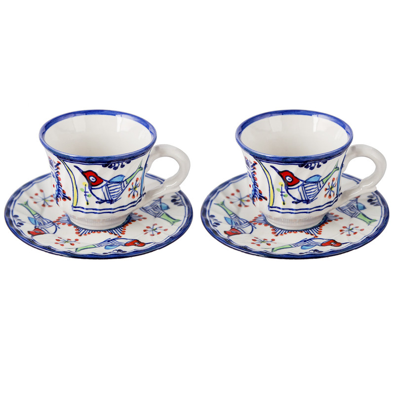 فنجان و نعلبکی چهار پارچه طرح خورشید خانم کد 78064