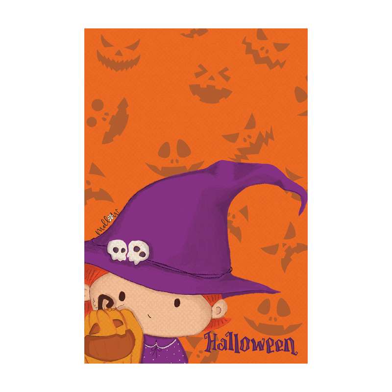 کارت پستال ملو طرح هالووین مدل H016