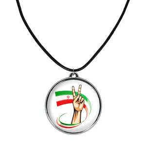 گردنبند خندالو مدل پرچم ایران کد 2051420522