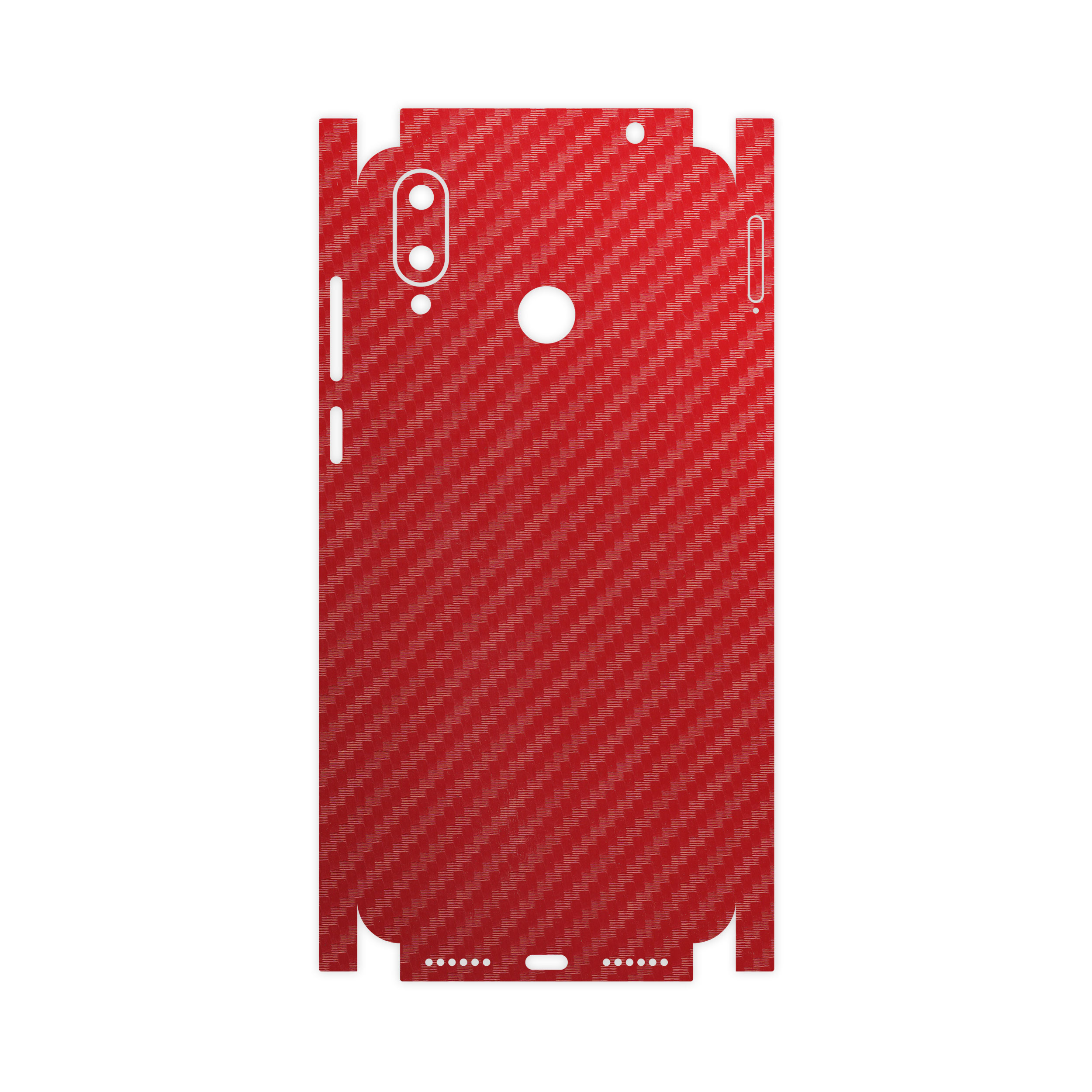 برچسب پوششی ماهوت مدل Red-Fiber-FullSkin مناسب برای گوشی موبایل جی پلاس Q10