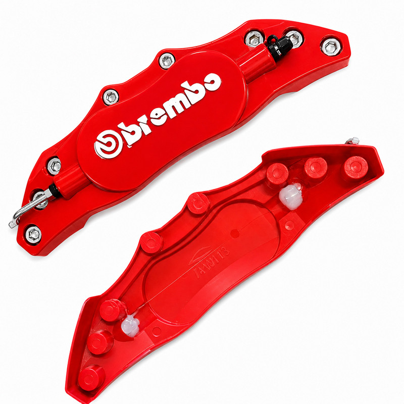 کاور کالیپر و لنت ترمز خودرو چیکال مدل Brembo طرح RD کد V-364 بسته 2 عددی